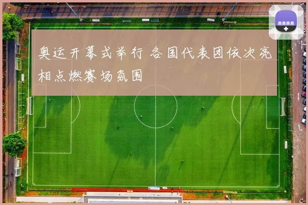 奥运开幕式举行 各国代表团依次亮相点燃赛场氛围